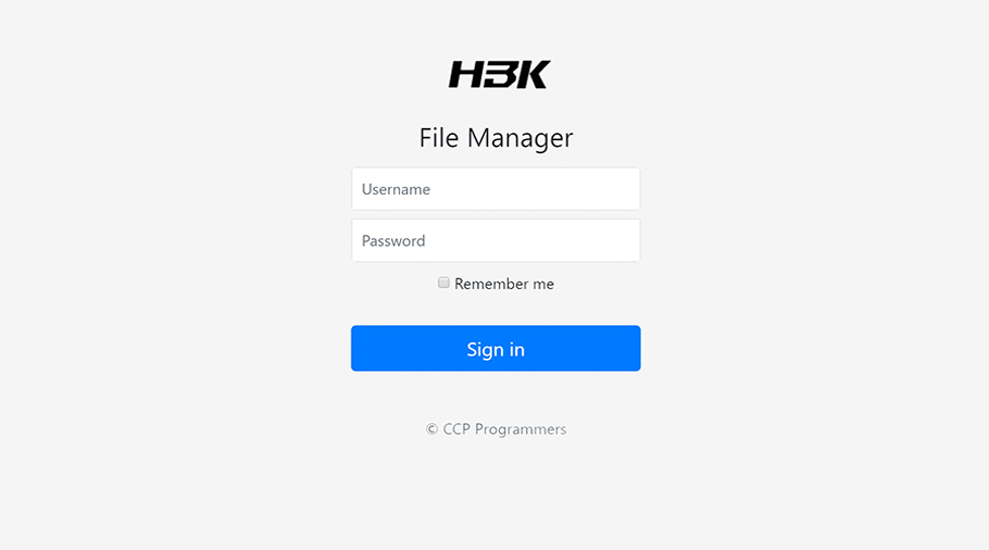 H3K | Tiny File Manager